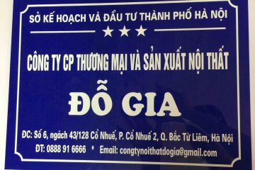 Những mẫu biển công ty mica đẹp và chất lượng