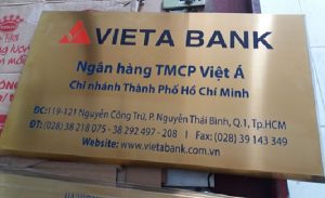 Một số mẫu biển công ty đồng inox được ưa chuộng hiện nay
