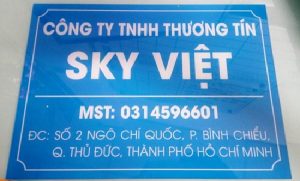 Các mẫu biển hiệu Mica công ty đẹp