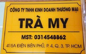 Các mẫu biển hiệu Mica công ty đẹp