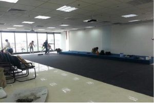Thi công thảm trải sàn
