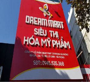 Mẫu bảng quảng cáo chữ nổi