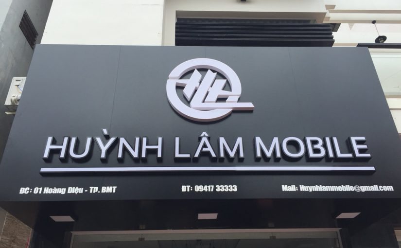 Biển quảng cáo điện thoại Huỳnh Lâm Mobile