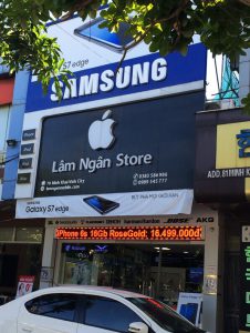 Biển quảng cáo điện thoại Lâm Ngân Store