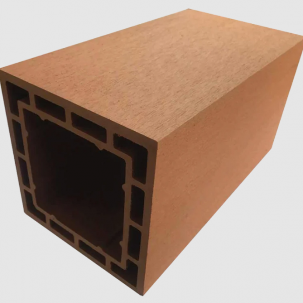 Trụ pergola gỗ nhựa ngoài trời T160X160-3M-light-wood
