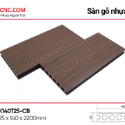Sàn gỗ nhựa lỗ tròn K140T25-CB