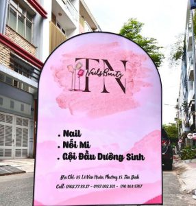 Bảng bạt spa dạng đứng