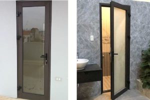Mẫu cửa nhôm 1 cánh hệ 1000﻿ đẹp