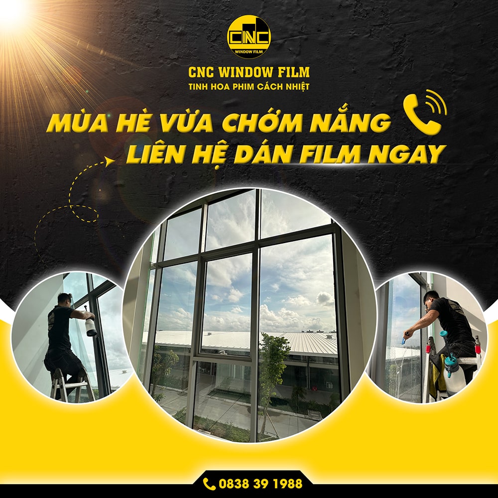 Mùa hè vừa chớm nắng, liên hệ dán film ngay