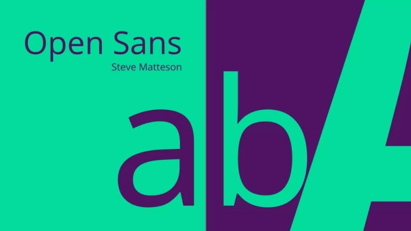 Font quảng cáo đẹp Open Sans