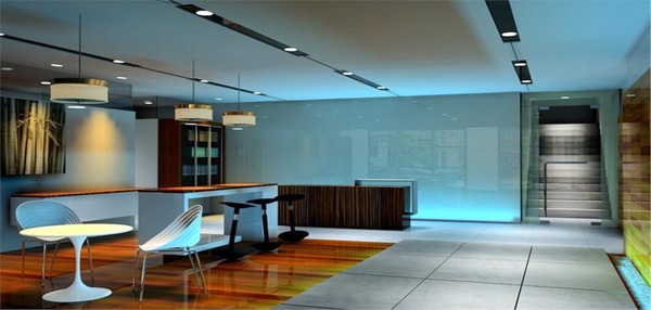 Ứng dụng kính màu ốp tường cho phòng khách