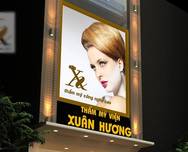 Mẫu biển bạt đẹp cho thẩm mỹ viện